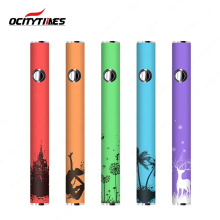 Custom pattern logo preheat 380mah CBD battery Ocitytimes S18 510 cartridge vape battery